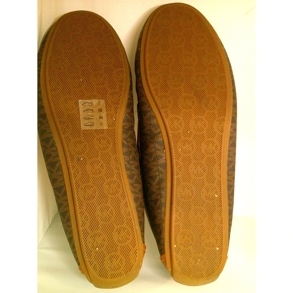Michael Kors Brown Logo Erica Slipper Loafers with Bow Women's 10/11